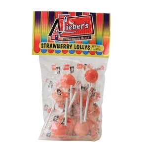 Liebers Strawberry Ball Lollipops Large Pack Passover
