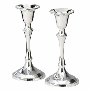 Zinc Silver Plated 5" Candlesticks