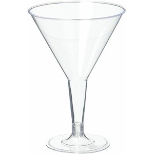 6 Clear Martini Glasses