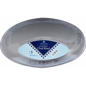 Oval Clear 11" Bowl