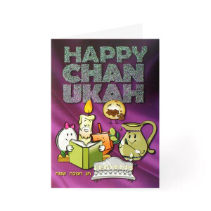 5 Happy Chanukah Comic Cards