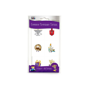 Chanukah 18 Temporary Tattoos