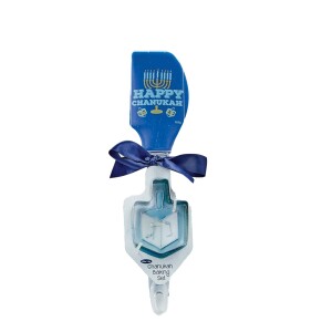Chanukah Silicone Spatula and Dreidel Stainless Steel Cookie