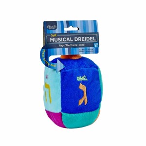 Plush Musical Dreidel in Dark Colours