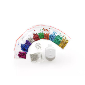 Styrofoam Design Your Dreidel Sequin Art