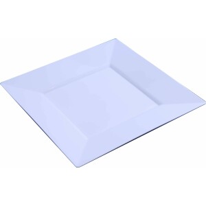 10 Large 10 3/4" Square White Plates