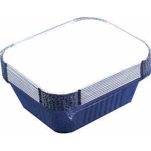 10 Portion Size Foil Containers with Lids