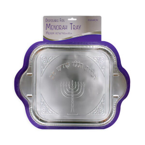 Medium Menorah Foil Tray