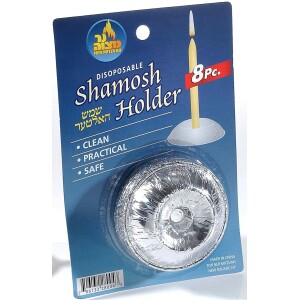 Ner Mitzvah 8 Disposable Shamesh Holders