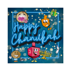 20 Happy Chanukah Menorah & Dreidel Serviettes