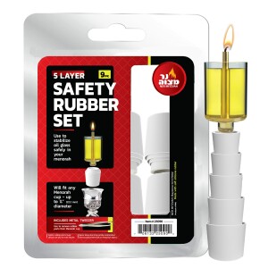Ner Mitzvah 5 Layer Safety Rubber Set