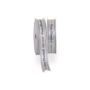 Happy Chanukah Satin Ribbon