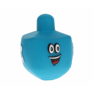 Blue Dreidel Squeaky Dog Toy