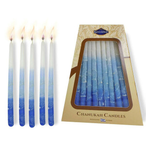 Safed Premium Blue & White Chanukah Candles