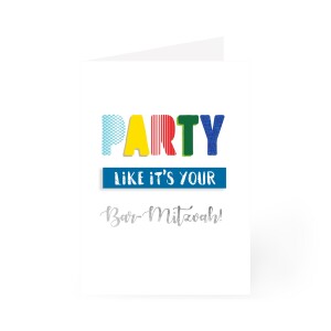 Bar Mitzvah Party Card