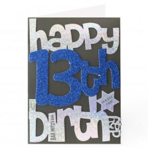 Bar Mitzvah Happy Birthday Card