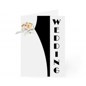 Mazel Tov Flower Wedding Card