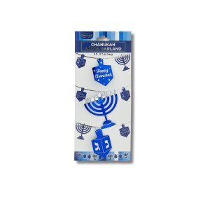Chanukah Blue & Silver Decor Garland,