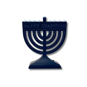 Electric Navy Go Menorah